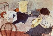 Jules Pascin Aiermila and Lucy oil painting on canvas